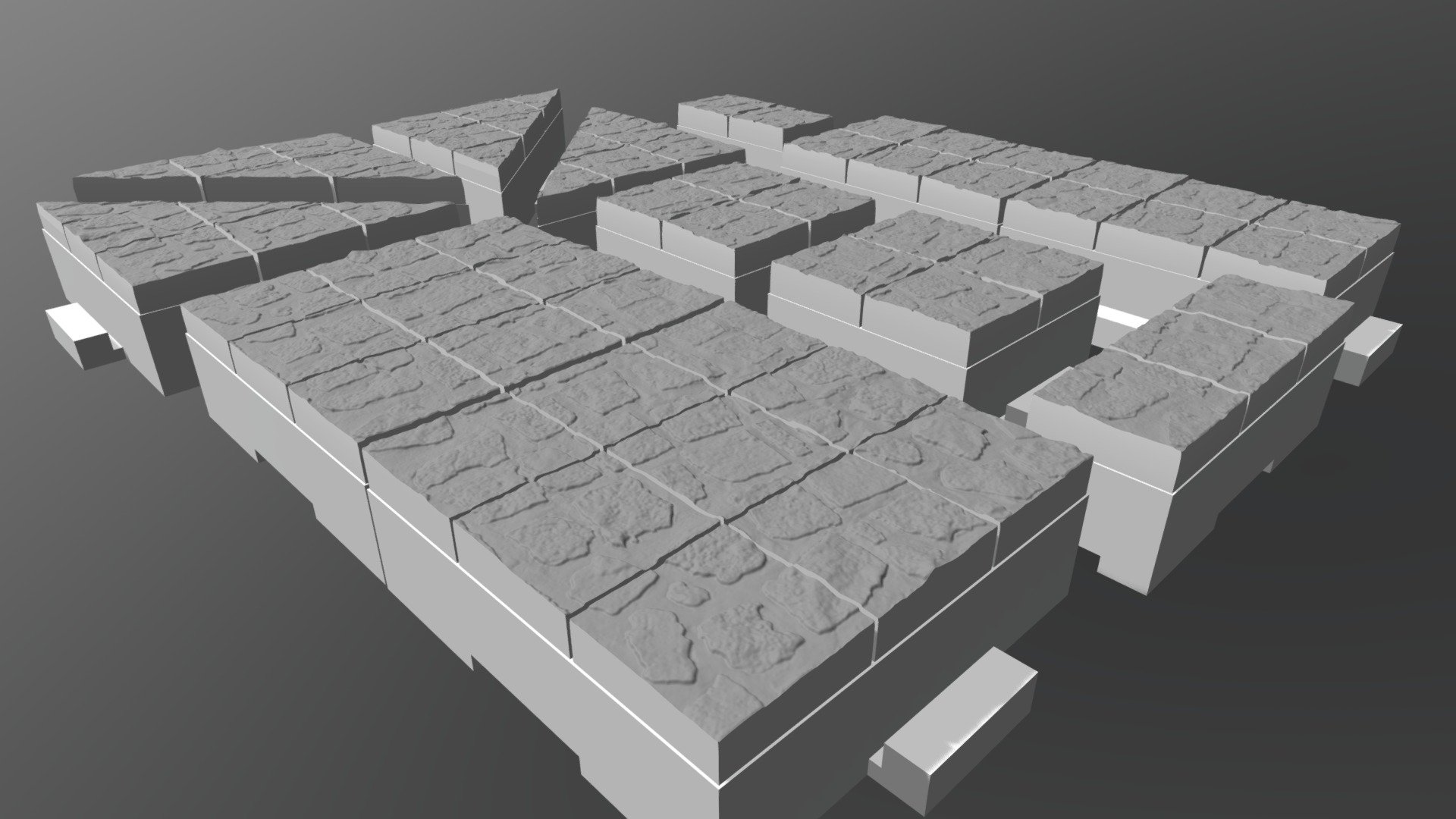 قوالب بلاط مطبوع بتقنية ثلاثية الأبعاد